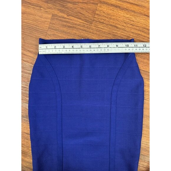 Guess Royal Blue Bandage Skirt Mini Skirt Pencil Skirt Size Medium Stretch - Picture 4 of 9